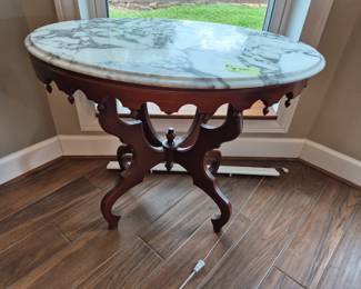 Marble top antique table