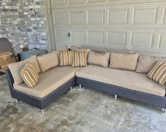 2 piece patio sectional