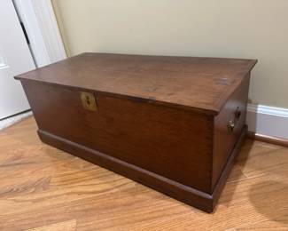 Wooden Trunk, 12.5" x 26" x10"