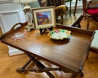 highlow tray table- tray measures 30 x 19, 22 high