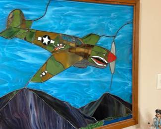 Airplane Stain Glass