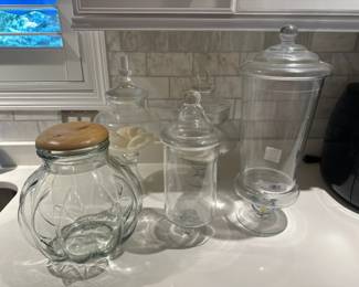 Assorted Glass Apothecary & Storage Jars