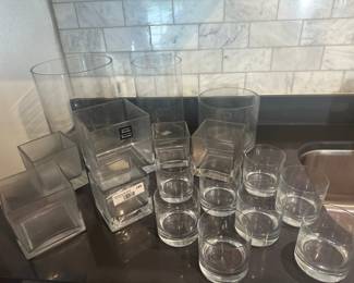 Glass Vases & Tumblers Assortment