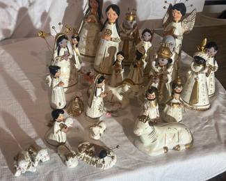 Mexican Folk Art Nativity Set