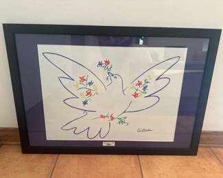 Framed Picasso “Dove of Peace” Print
