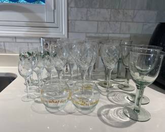 Assorted Glassware & Stemware Collection
