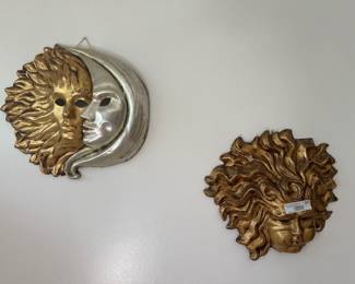 Pair of Decorative Wall Masks