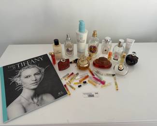 Designer Perfume Collection with Tiffany Catalog