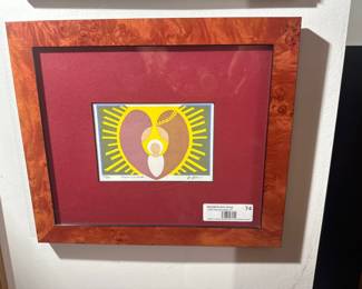 Framed limited edition print “Nacimiento III” signed & numbered.