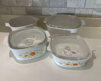 Vintage CorningWare Casserole Dishes (Set of 4)