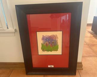 Signed Mexican Folk Art Print "Los Tres Reyes"