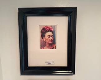 Framed Portrait Print of Frida Kahlo