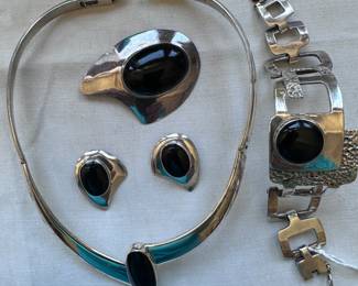 Taxco, Mexico Sterling & Onyx