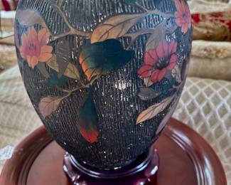 Japanese Tree Bark Vase