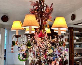 Chandler full of ornaments 