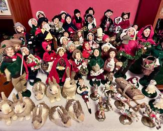 Christmas Carolers and rabbits 