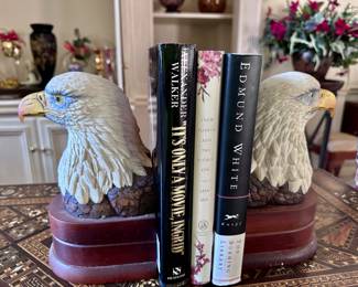 Vintage Andrea by SADEK Bald Eagle Bookends 