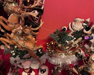 Santa and Reindeers