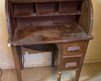 Child's rolltop desk
