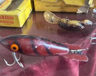 Vintage Fishing Lure, Hawaiian Wiggler and others 