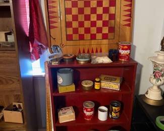 Vintage Carrom Game Board and other vintage items 
