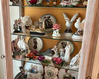 Beautiful collection of Hummells, Franklin Mint collectibles, The Twelve Roses Collection and more!