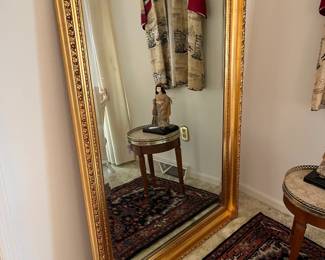 Gorgeous large and heavy mirror! Lovely gold frame, this is a true find!