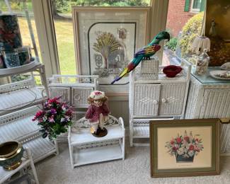 Wicker Heaven...so many lovely pieces and in great condition!