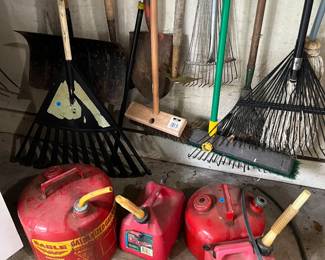TOOLS, Gas cans, etc.