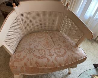 This gorgeous, rare Sherrill caned chair is perfection! Caning in perfect condition, this chair is great in a bedroom, den, living room or sitting room...it's comfortable and versatile!
