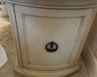 Unusual, Mid Century end tables...awesome! Solid wood with lovely wood tops,,,these are lovely! Plenty of storage room inside!