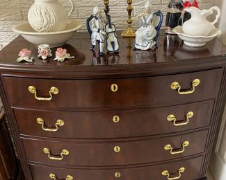 This Thomasville piece is stunning! Solid brass handles and lots of storage in this beautiful chest.