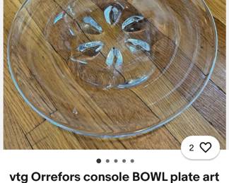 We have this beautiful Vintage Orrefors console bowl but ours is cheaper!