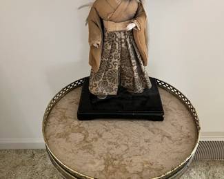 This Geisha doll came back to the states with the beautiful wedding coat...19502 and beautiful! Delicate and lovely, wooden stand...so fine!