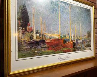 Claude Money print in a lovely frame...beautiful for any room!