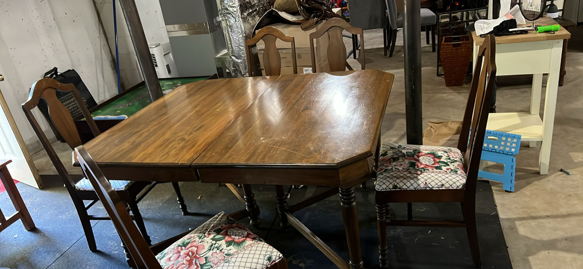 Antique Dining table and chairs