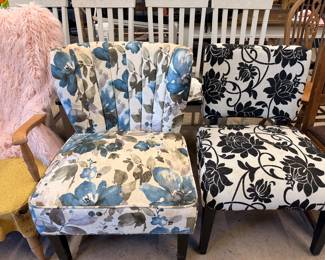 2 upholstered side chairs 