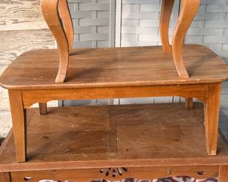Pine coffee tables and end table 