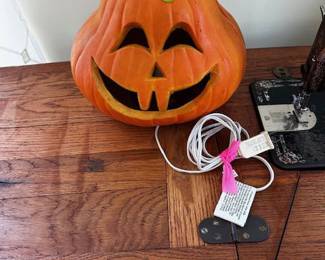 lit pumpkin