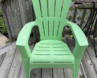 Green Adirondack chair (1 of 2)