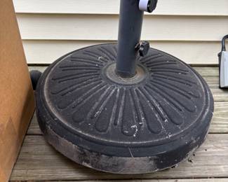 Umbrella base (not pictured, weathered umbrella)
