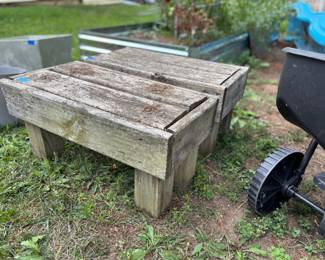 Outdoor Wooden benches