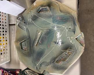 Large abstract ceramic piece