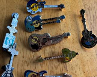 Hard Rock Cafe pin collection, sold in lots