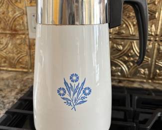 Corningware CornFlower percolator