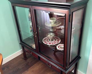 Cherry curio cabinet