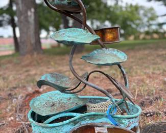 Outdoor decor, with patina