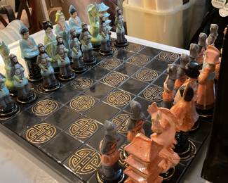 Hand made ceramic Chinese chess board 16.5” x 16.5” $180 + tax