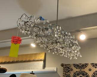 Handmade wire and crystal beaded chandelier $800 + tax