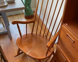 Vintage oak rocking chair $140 + tax